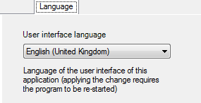 Sprache der Benutzeroberflche