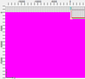 Ground connected cellar in 2D